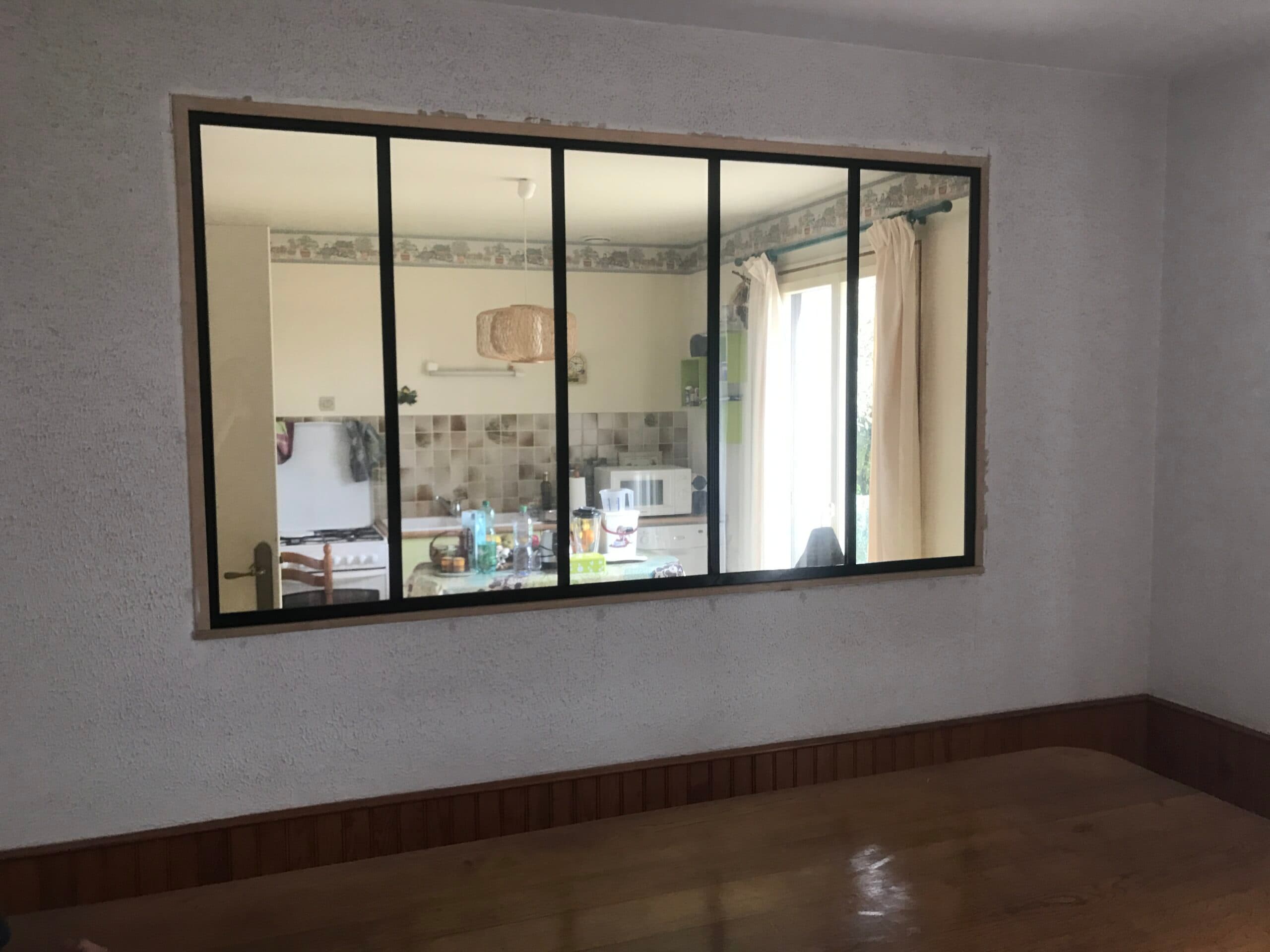 Verrière après ouverture de mur par Menuiserie Charron